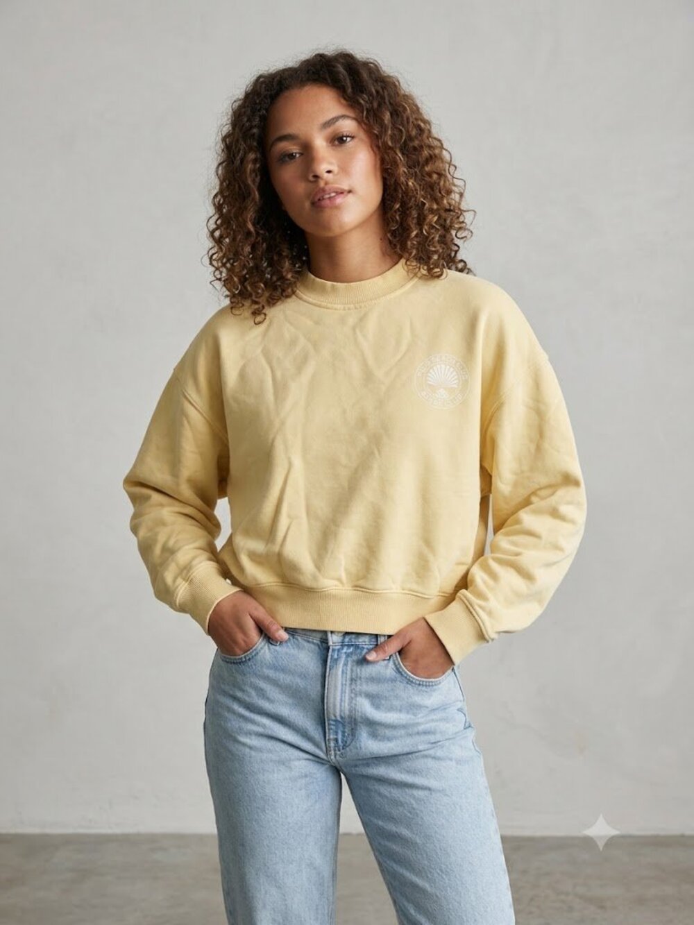 Adanola Beach Club yellow sweatshirt